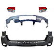 4-Piece Kit, Driver and Passenger Side, Inner Halogen Tail Light, With bulb(s), Mounts on Liftgate, OE Replacement, CAPA Certified, Includes (2) Bumper Cover and (2) Tail Light