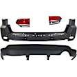 4-Piece Kit Driver and Passenger Side, Inner Halogen Tail Light, With bulb(s), Includes (2) Bumper Cover and (2) Tail Light