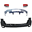 4-Piece Kit, Driver and Passenger Side, Inner Halogen Tail Light, With bulb(s), Mounts on Liftgate, OE Replacement, CAPA Certified, Includes (2) Bumper Cover and (2) Tail Light