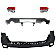 4-Piece Kit Driver and Passenger Side, Inner Halogen Tail Light, With bulb(s), Includes (2) Bumper Cover and (2) Tail Light