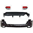 4-Piece Kit, Driver and Passenger Side, Inner Halogen Tail Light, With bulb(s), Mounts on Liftgate, OE Replacement, CAPA Certified, Includes (2) Bumper Cover and (2) Tail Light
