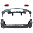 4-Piece Kit Driver and Passenger Side, Inner Halogen Tail Light, With bulb(s), Includes (2) Bumper Cover and (2) Tail Light