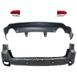 4-Piece Kit Driver and Passenger Side, Inner Halogen Tail Light, With bulb(s), Includes (2) Bumper Cover and (2) Tail Light