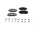 4-Wheel Set Front and Rear Brake Disc and Pad Kit, Plain Surface 5 Lugs Front-299.97 mm/Rear-304.55 mm Ceramic Pro-Line Series, Includes (4) Brake Disc and (2) Brake Pad Set