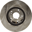 4-Wheel Set Front and Rear Brake Disc and Pad Kit, Plain Surface 5 Lugs Front-299.97 mm/Rear-304.55 mm Ceramic Pro-Line Series, Includes (4) Brake Disc and (2) Brake Pad Set