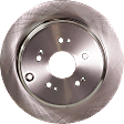 4-Wheel Set Front and Rear Brake Disc and Pad Kit, Plain Surface 5 Lugs Front-299.97 mm/Rear-304.55 mm Ceramic Pro-Line Series, Includes (4) Brake Disc and (2) Brake Pad Set