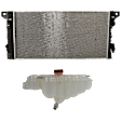 2-Piece Kit Radiator, includes Coolant Reservoir