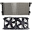 2-Piece Kit Radiator, includes Radiator Fan