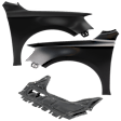 2018 Volkswagen Jetta - 3-Piece Kit Engine Splash Shield, Includes (1) Engine Splash Shield and (2) Fender