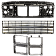 4-Piece Kit Radiator Support Assembly, includes Grille, and Driver and Passenger Side Headlight Door