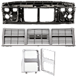 4-Piece Kit Radiator Support Assembly, includes Grille, and Driver and Passenger Side Headlight Door