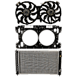 3-Piece Kit Radiator Support Assembly, 2.5L Eng., includes Cooling Fan Assembly and Radiator