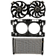 2017 Nissan Altima - 3-Piece Kit Radiator Support Assembly, 2.5L 4Cyl, Includes (1) Radiator, (1) Radiator Fan, and (1) Radiator Support Assembly