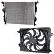 2-Piece Kit Radiator, 2.0L/2.5L Eng., includes Radiator Fan