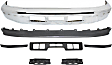 7-Piece Kit, Front Bumper, Chrome, Includes (1) Bumper, (2) Bumper Bracket, (3) Bumper Trim, and (1) Valance