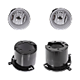 4-Piece Kit, Front, Driver and Passenger Side Halogen Fog Light, With bulb(s), Includes (2) Fog Light and (2) Fog Light Bracket