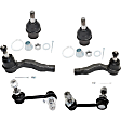 6-Piece Kit Front, Driver and Passenger Side Suspension Kit, Includes (2) Ball Joint, (2) Tie Rod End and (2) Sway Bar Link