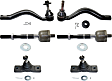 6-Piece Kit Front, Driver and Passenger Side Suspension Kit, Includes (2) Ball Joint and (4) Tie Rod End