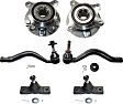 2008 Lexus IS250 - 6-Piece Kit Front, Driver and Passenger Side Suspension Kit, All Wheel Drive, Includes (2) Ball Joint, (2) Tie Rod End, and (2) Wheel Hub