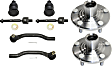 8-Piece Kit Front, Driver and Passenger Side, Lower Suspension Kit, Includes (2) Ball Joint, (4) Tie Rod End and (2) Wheel Hub