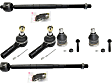 6-Piece Kit Front, Driver and Passenger Side Suspension Kit, Includes (2) Ball Joint and (4) Tie Rod End