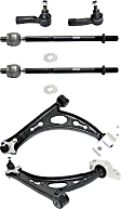 6-Piece Kit Front, Driver and Passenger Side, Lower Control Arm Kit, Includes (2) Control Arm and (4) Tie Rod End