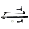 6-Piece Kit Front, Driver and Passenger Side Suspension Includes Sway Bar Links and Tie Rod Ends