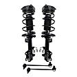 4-Piece Kit Front, Driver and Passenger Side Suspension Kit, Includes (2) Sway Bar Link and (2) Shock Absorber and Strut Assembly
