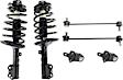 6-Piece Kit Front, Driver and Passenger Side Suspension Kit, Includes (2) Ball Joint, (2) Sway Bar Link and (2) Shock Absorber and Strut Assembly
