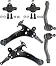 6-Piece Kit Front, Driver and Passenger Side, Lower Control Arm Kit, Includes (2) Ball Joint, (2) Control Arm, and (2) Tie Rod End