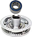 2-Piece Kit Front, Driver or Passenger Side Wheel Hub, 5 Lugs, With Bearing, Includes (1) Wheel Bearing and (1) Wheel Hub