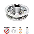 2-Piece Kit Front, Driver or Passenger Side Wheel Hub, 5 Lugs, With Bearing, Includes (1) Wheel Bearing and (1) Wheel Hub