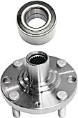 2011 Chevrolet Aveo - 2-Wheel Set Front Wheel Hub, 4 Lugs, With Bearing,  Includes (1) Wheel Bearing and (1) Wheel Hub