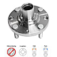 2011 Chevrolet Aveo - 2-Wheel Set Front Wheel Hub, 4 Lugs, With Bearing,  Includes (1) Wheel Bearing and (1) Wheel Hub