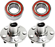 2006 Chrysler PT Cruiser - 4-Piece Kit Front, Driver and Passenger Side Wheel Hub, With Race Set, 5 Lugs, With Bearing,  Includes (2) Wheel Bearing and (2) Wheel Hub