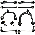 10-Piece Kit Front, Driver and Passenger Side Suspension Kit, RWD, Change Left & Right at Same Time, For Models Includesout Touring Suspension, Non-Adjustable Type, Tension Strut