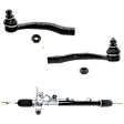3-Piece Kit Steering Rack, Power, Includes (1) Steering Rack and (2) Tie Rod End