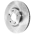 Front and Rear Brake Kit With Calipers, Natural Finish, Plain Surface, 5 Lugs, Front-299.97 mm/Rear-282.96 mm, Front-Ceramic/Rear-Organic, FWD