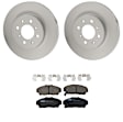 KIT-100725-AE100 Front Brake Disc and Pad Kit, Plain Surface, 4 Lugs, 261.87 mm, Ceramic