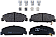 KIT-100725-AE107 Front Brake Disc and Pad Kit, Plain Surface, 4 Lugs, 261.87 mm, Semi-metallic