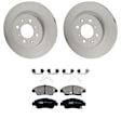 KIT-100725-AE109 Front Brake Disc and Pad Kit, Plain Surface, 4 Lugs, 261.87 mm, Ceramic