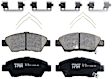 KIT-100725-AE109 Front Brake Disc and Pad Kit, Plain Surface, 4 Lugs, 261.87 mm, Ceramic