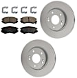KIT-100725-AE113 Front Brake Disc and Pad Kit, Plain Surface, 5 Lugs, 279.91 mm, Ceramic