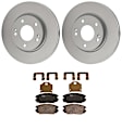 KIT-100725-AE115 Front Brake Disc and Pad Kit, Plain Surface, 5 Lugs, 279.91 mm, Ceramic