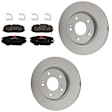 KIT-100725-AE116 Front Brake Disc and Pad Kit, Plain Surface, 5 Lugs, 279.91 mm, Ceramic