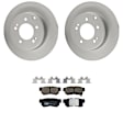 KIT-100725-AE122 Rear Brake Disc and Pad Kit, Plain Surface, 5 Lugs, 282.96 mm, Ceramic