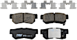 KIT-100725-AE122 Rear Brake Disc and Pad Kit, Plain Surface, 5 Lugs, 282.96 mm, Ceramic