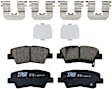 KIT-100725-AE129 Rear Brake Disc and Pad Kit, Plain Surface, 5 Lugs, 282.96 mm, Ceramic