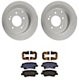 KIT-100725-AE131 Rear Brake Disc and Pad Kit, Plain Surface, 5 Lugs, 282.96 mm, Semi-metallic