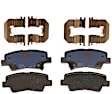 KIT-100725-AE131 Rear Brake Disc and Pad Kit, Plain Surface, 5 Lugs, 282.96 mm, Semi-metallic